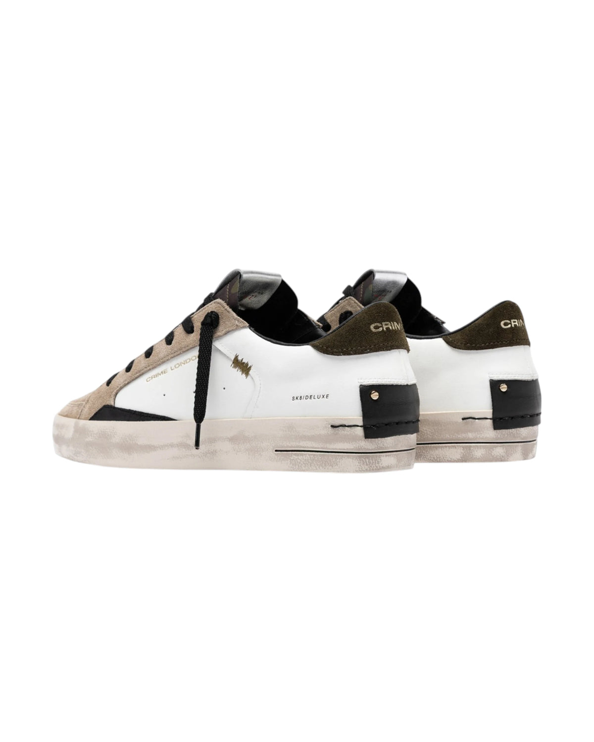 Sneaker Crime London SK8 DELUXE GREEN ARMY