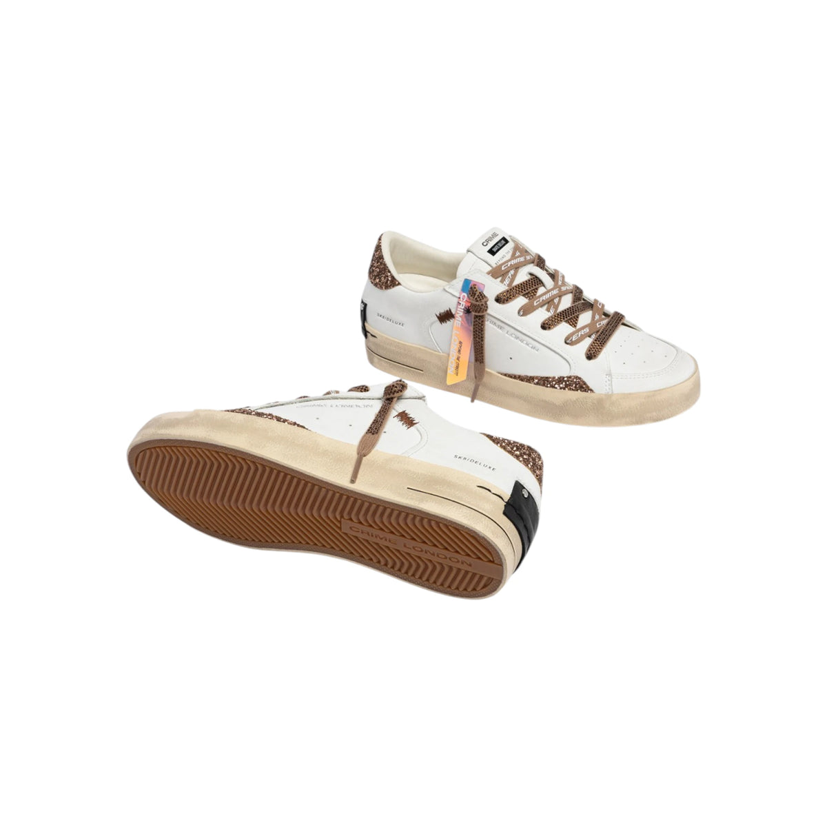 Crime London Snikers SK8 DELUXE ALMOND DRIZZLE