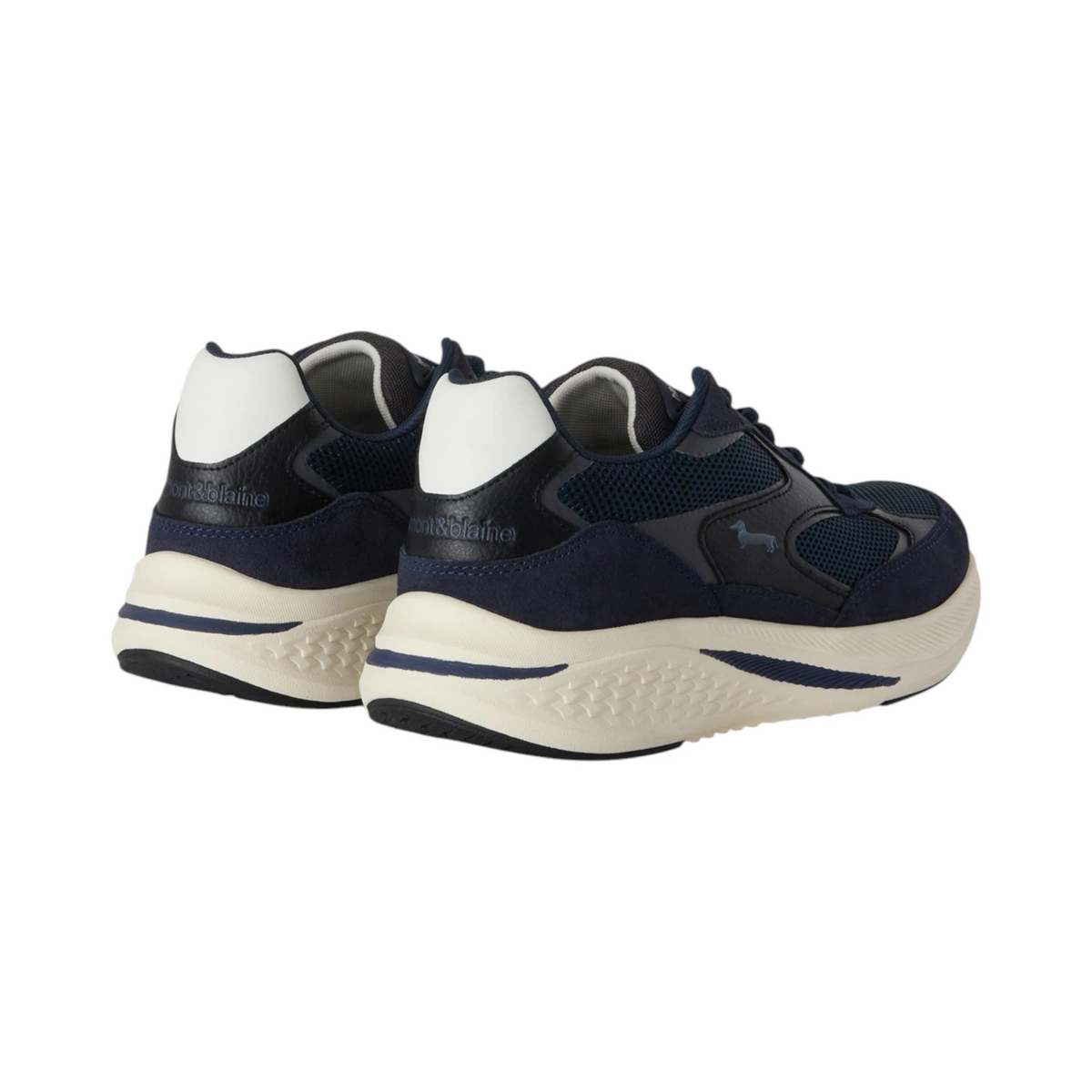 Harmont & Blaine Sneaker Uomo Tech Runner in Suede Pelle e Mesh