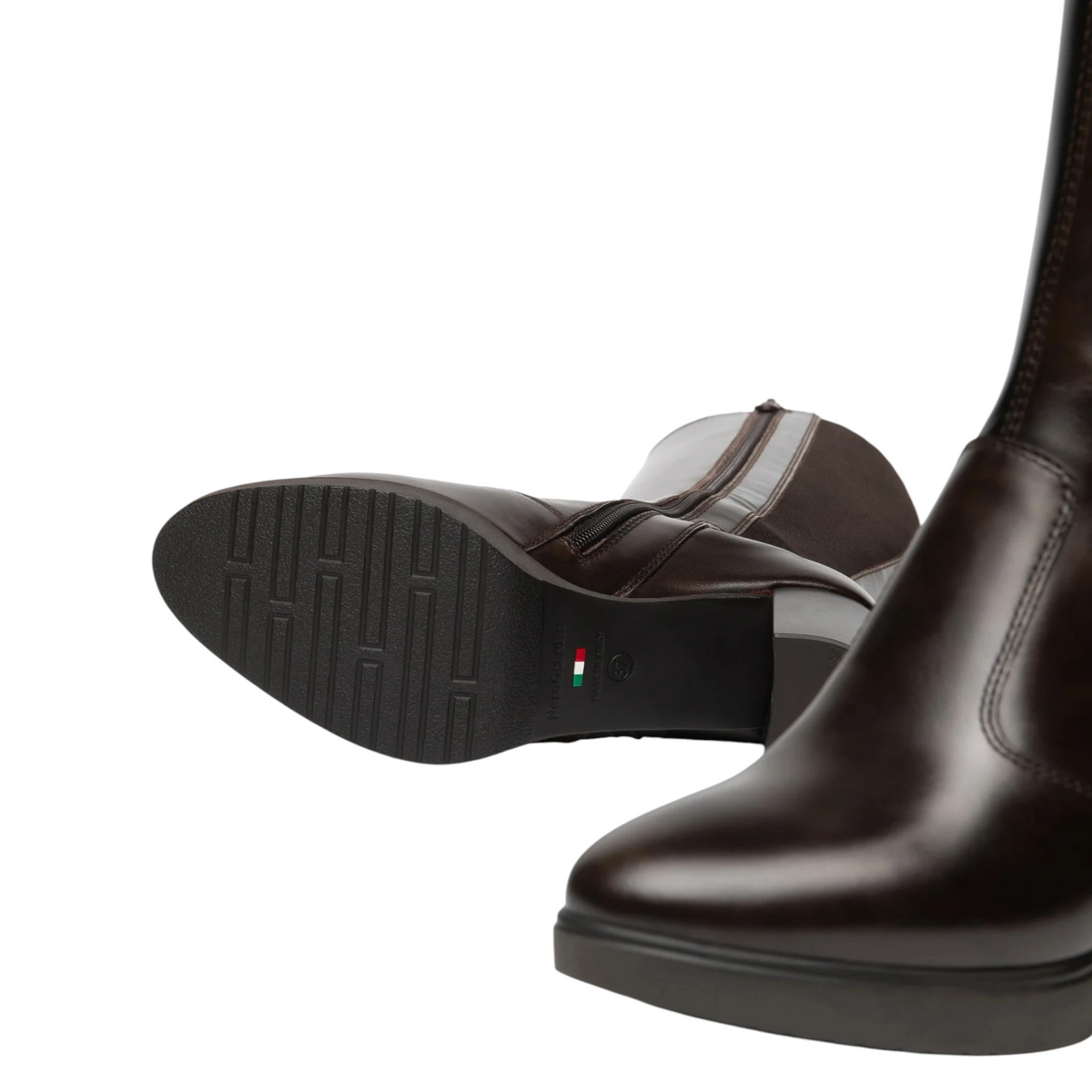 NeroGiardini Stivali da donna in pelle e tessuto