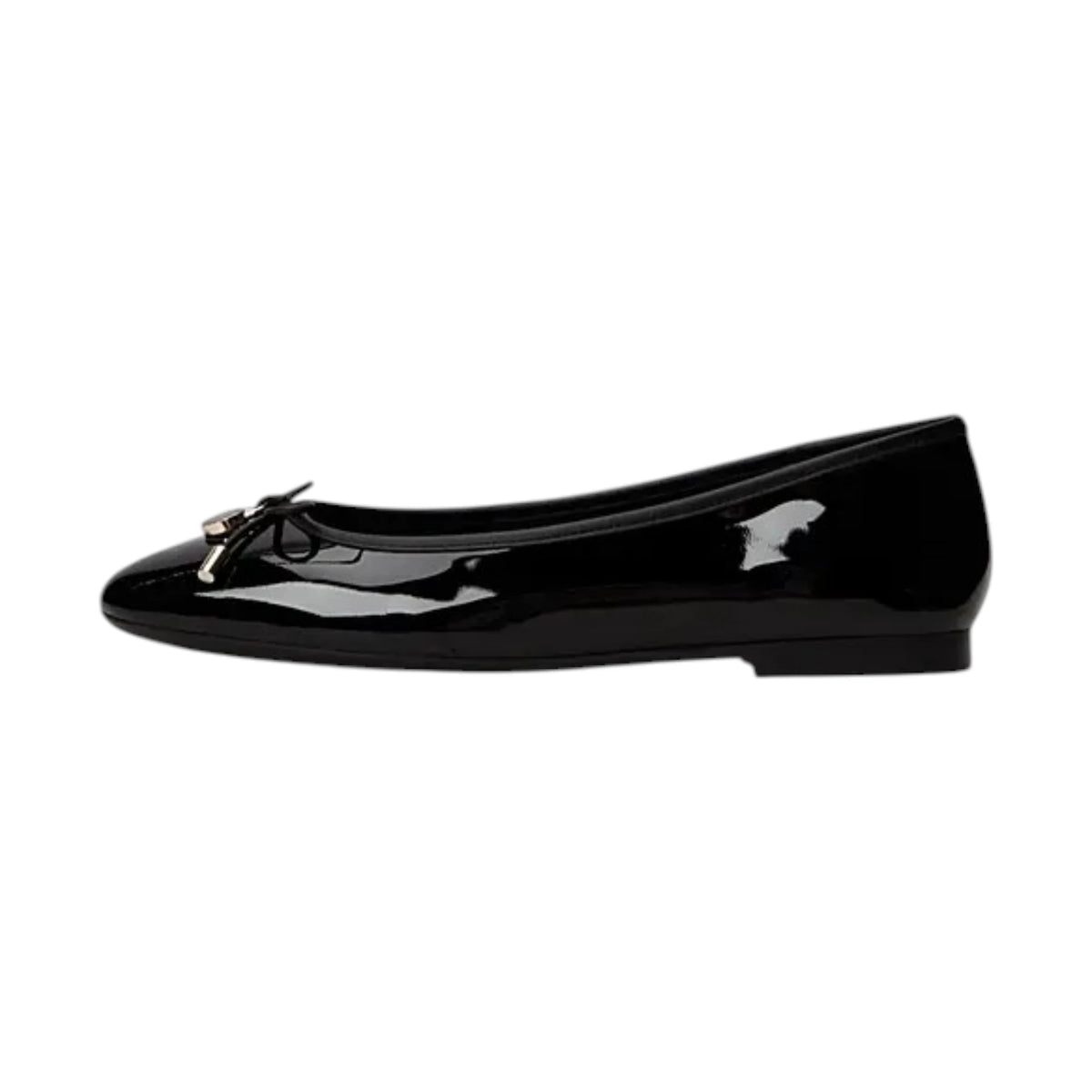 Tommy Hilfiger Ballerine in pelle verniciata con charm FW0FW09481BDS