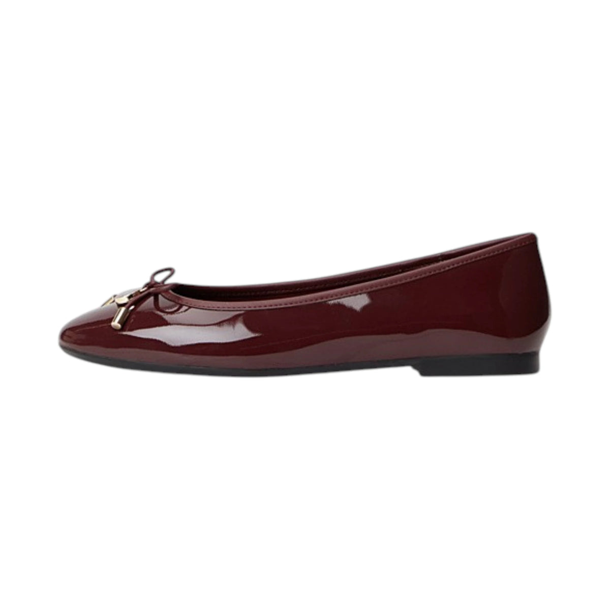 Tommy Hilfiger Ballerine in pelle verniciata con charm FW0FW09481XUT