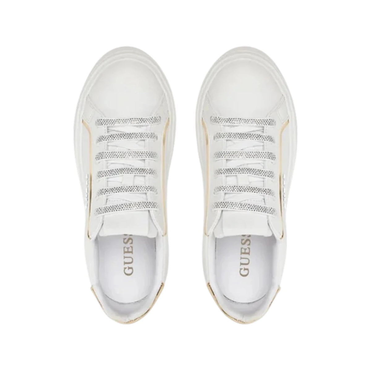 GUESS Sneaker Donna AMERIA FLJMRI ELE12 WHPLA WHITE/PLATINO
