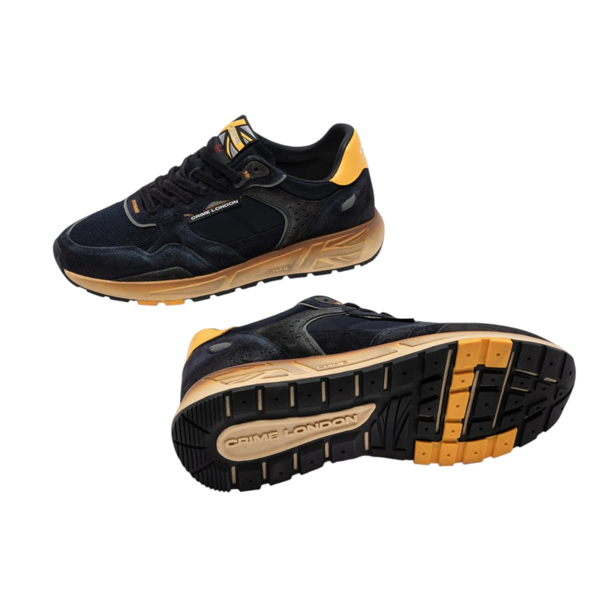 CRIME LONDON SNEAKERS RUSH YELLOW BOLT