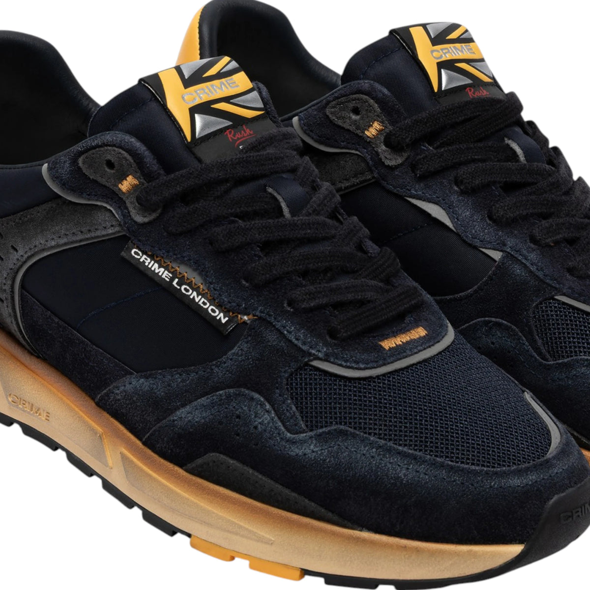 CRIME LONDON SNEAKERS RUSH YELLOW BOLT
