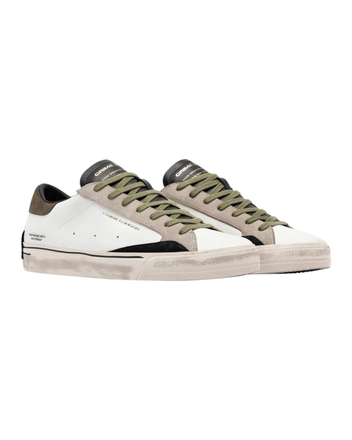 Crime London Sneakers DISTRESSED 2.0 LIGHT GREEN