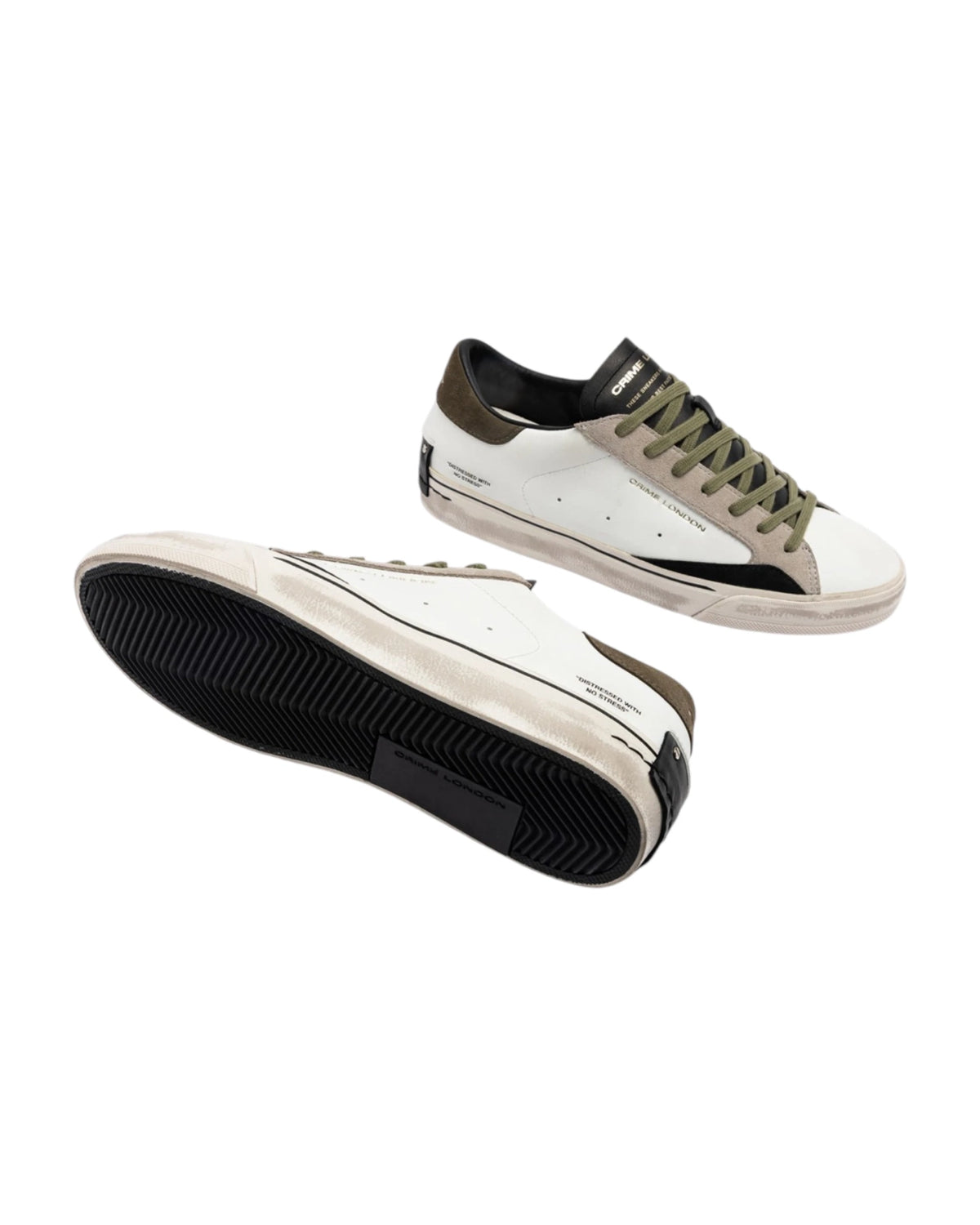 Crime London Sneakers DISTRESSED 2.0 LIGHT GREEN