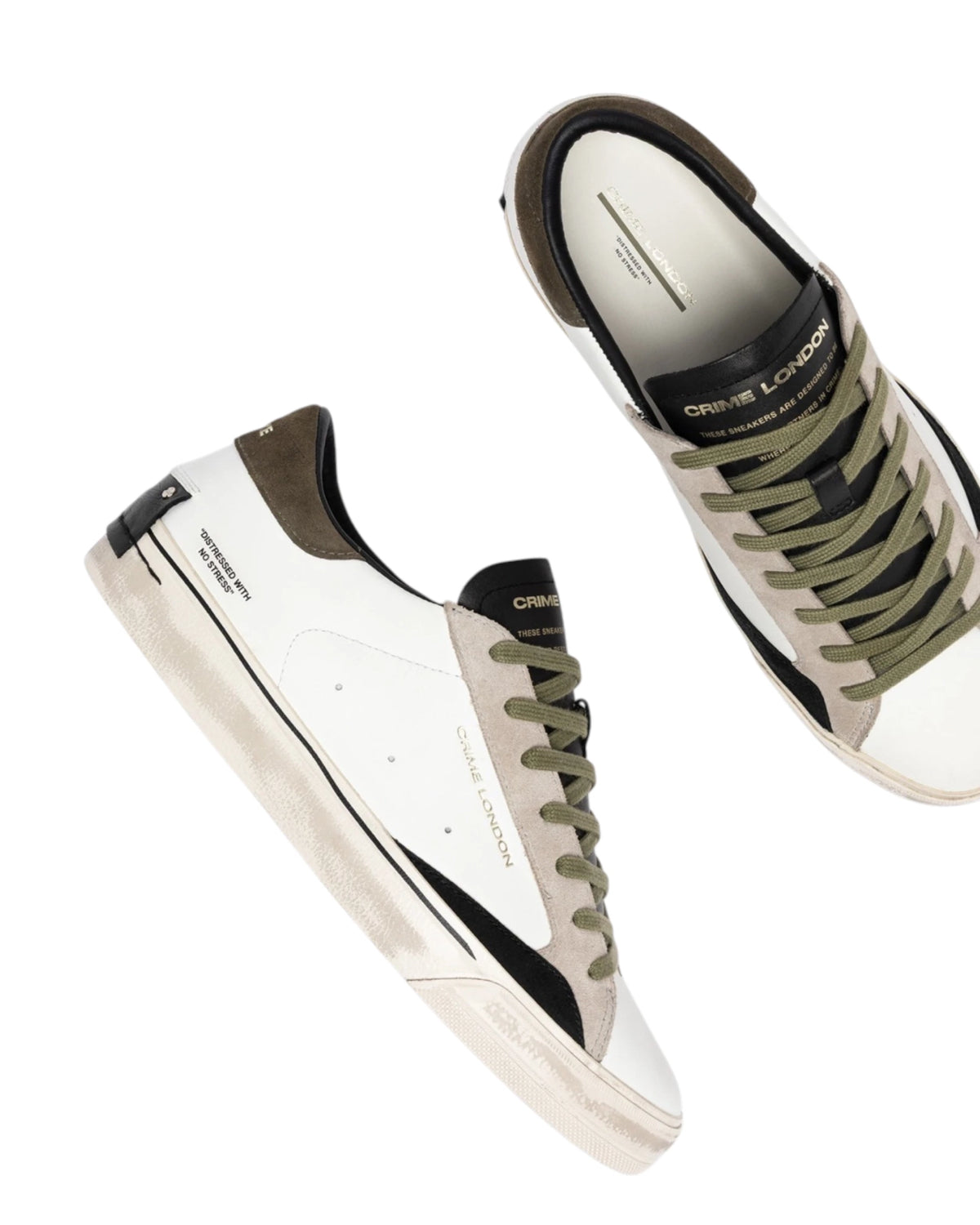 Crime London Sneakers DISTRESSED 2.0 LIGHT GREEN