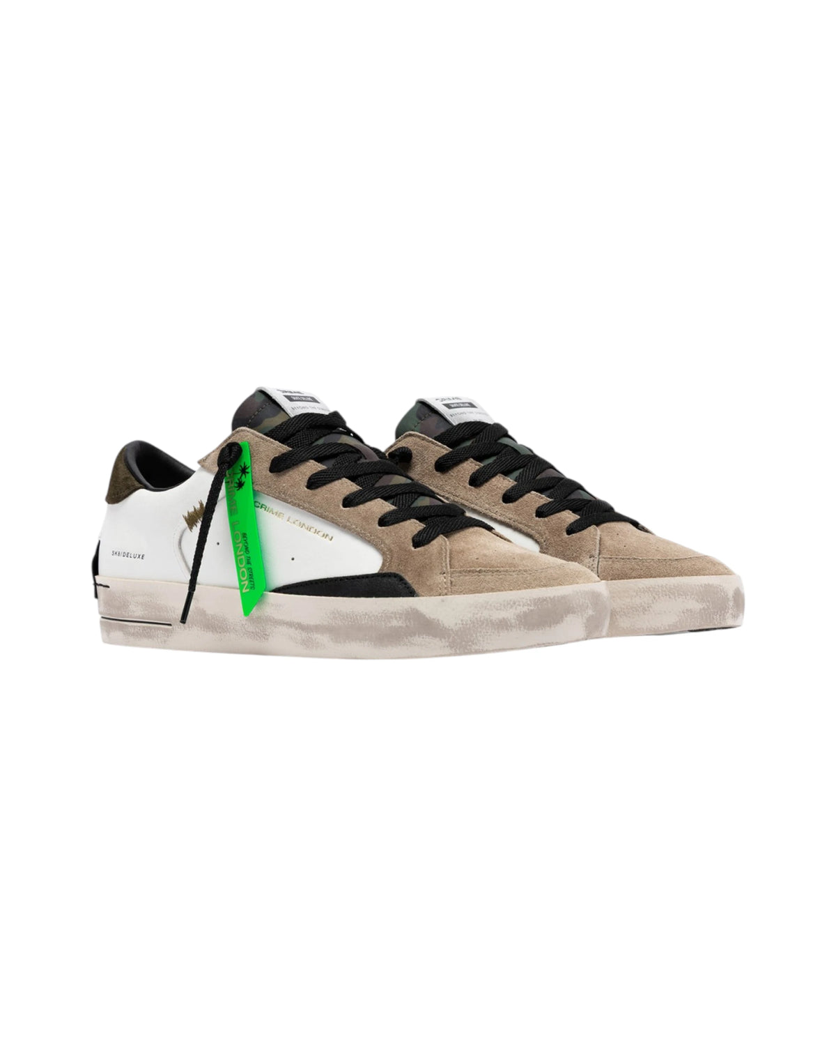Sneaker Crime London SK8 DELUXE GREEN ARMY