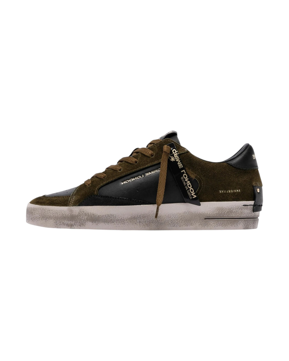 Crime London Sneakers SK8 DELUXE BLACK TIMBER