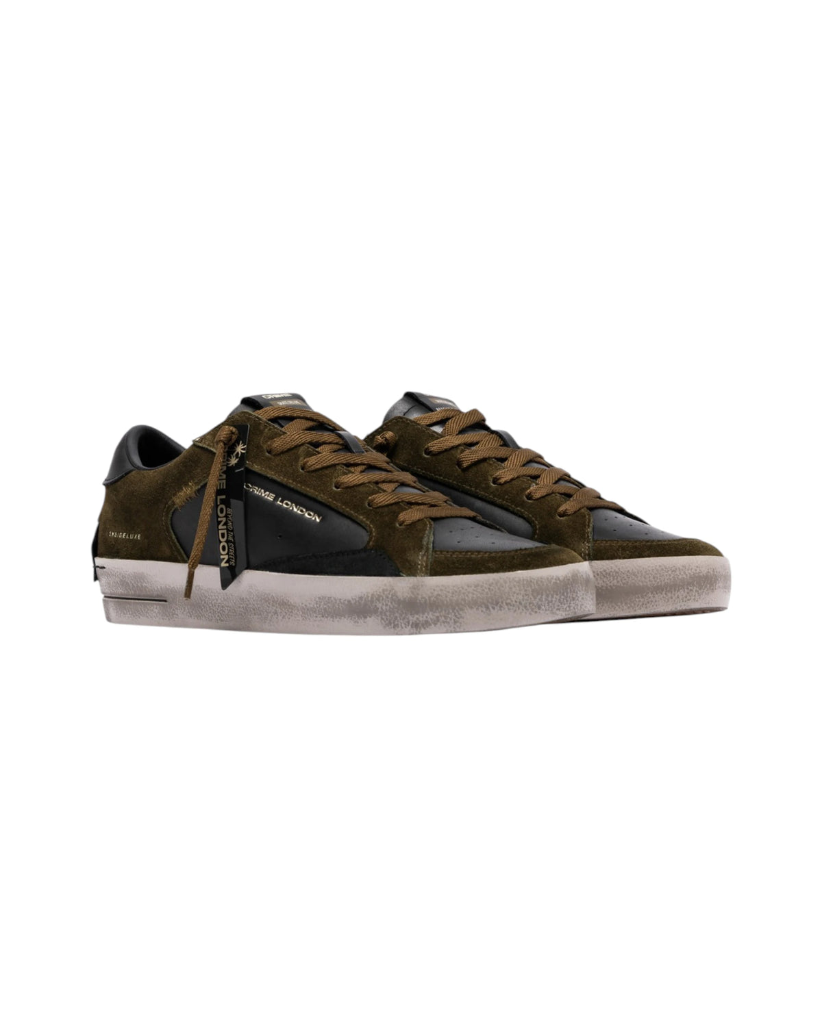 Crime London Sneakers SK8 DELUXE BLACK TIMBER