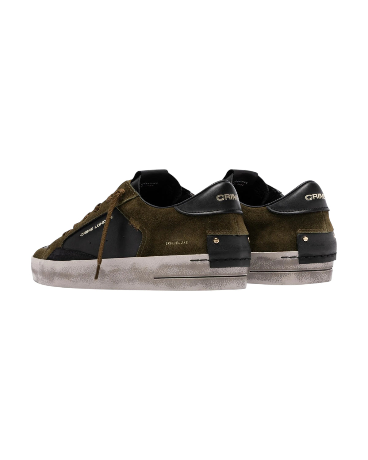 Crime London Sneakers SK8 DELUXE BLACK TIMBER