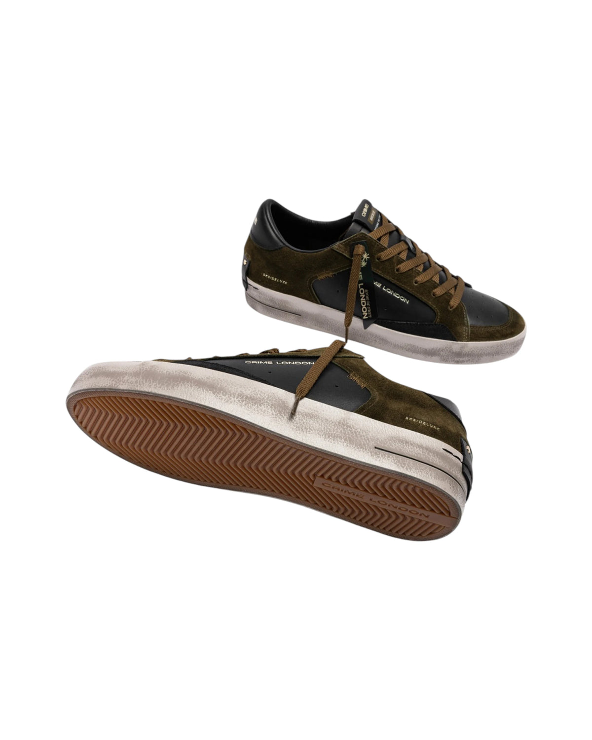Crime London Sneakers SK8 DELUXE BLACK TIMBER