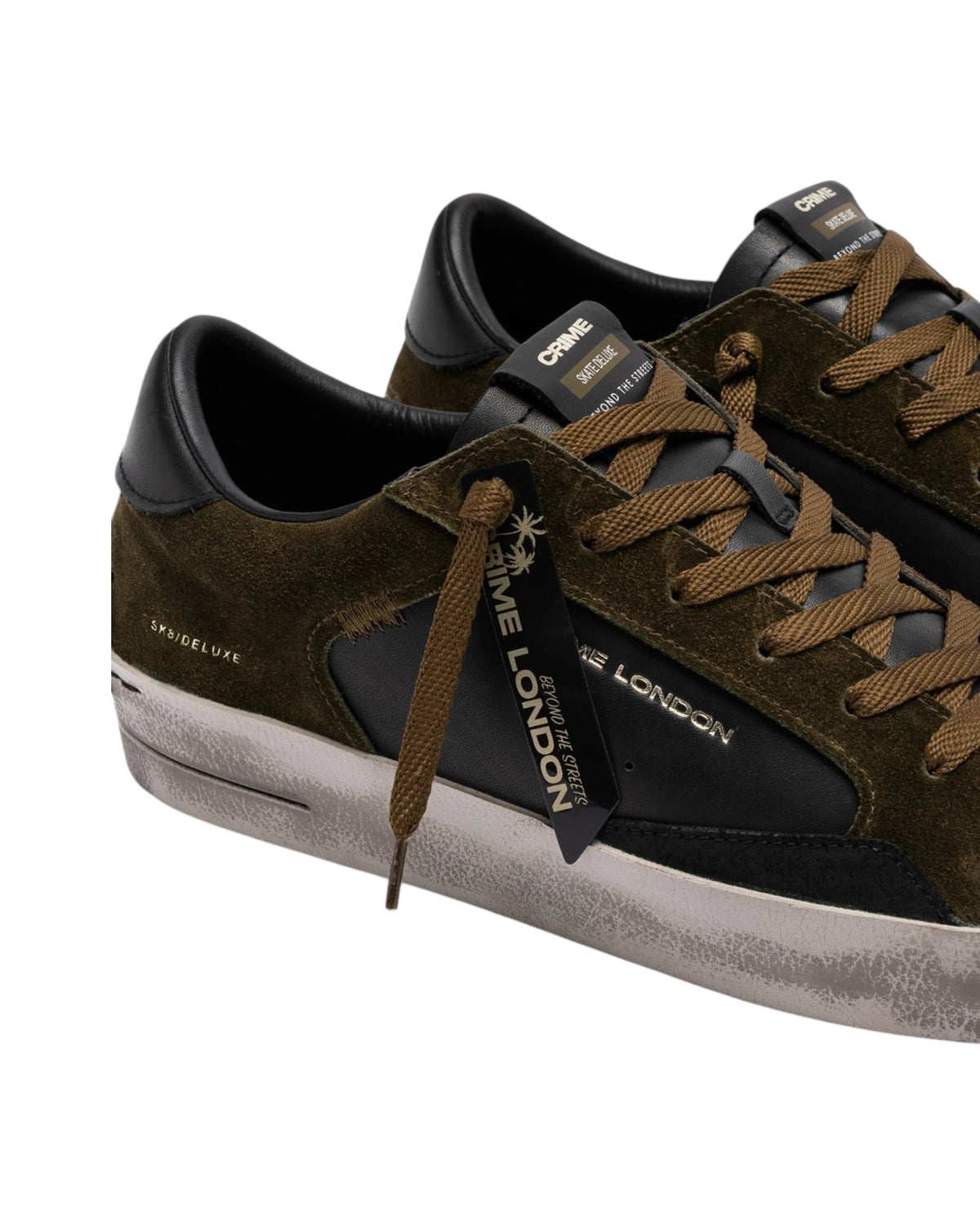 Crime London Sneakers SK8 DELUXE BLACK TIMBER