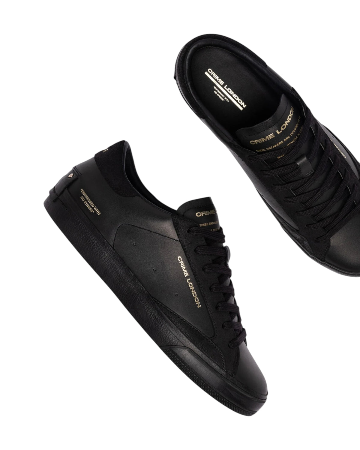 Crime London Sneakers DISTRESSED 2.0 OBSIDIAN BLACK