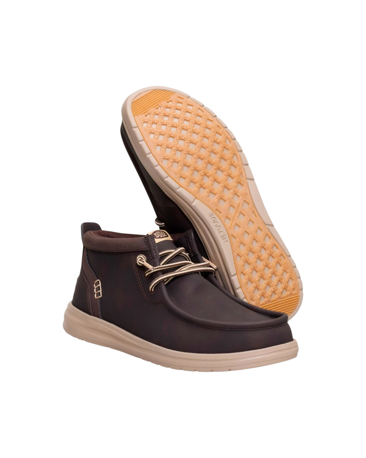 HEY DUDE Wally Mid GripR Classic Brown
