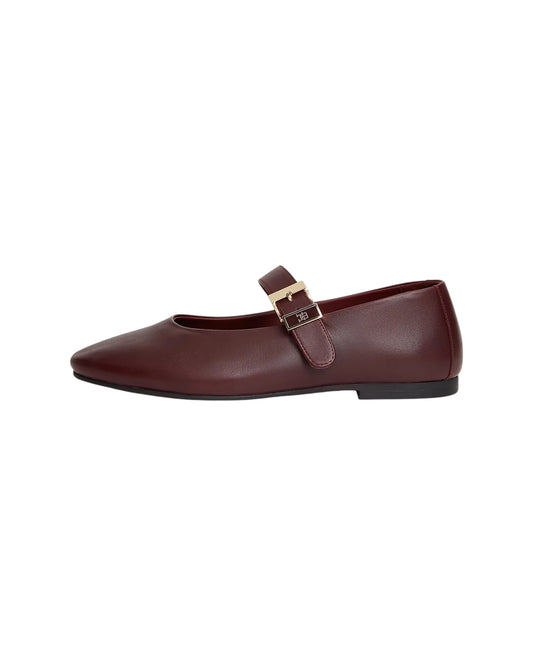 Ballerine Mary Jane in pelle con cinturino