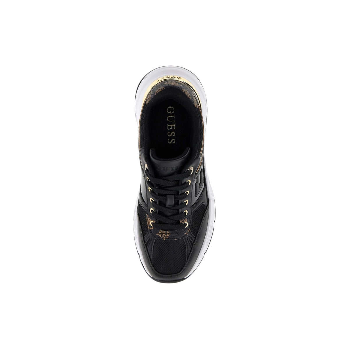 Sneakers Guess Runner in pelle sintetica Facter FLTFONFAB12 Black