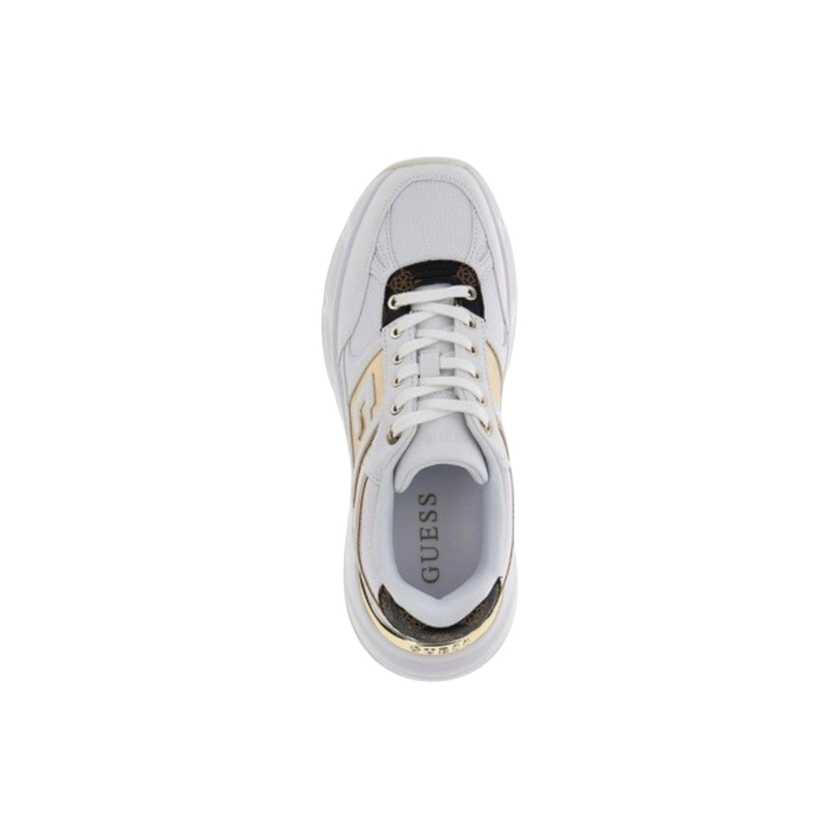 Sneakers Guess Runner in pelle sintetica Facter FLTFONFAB12 WHIBR
