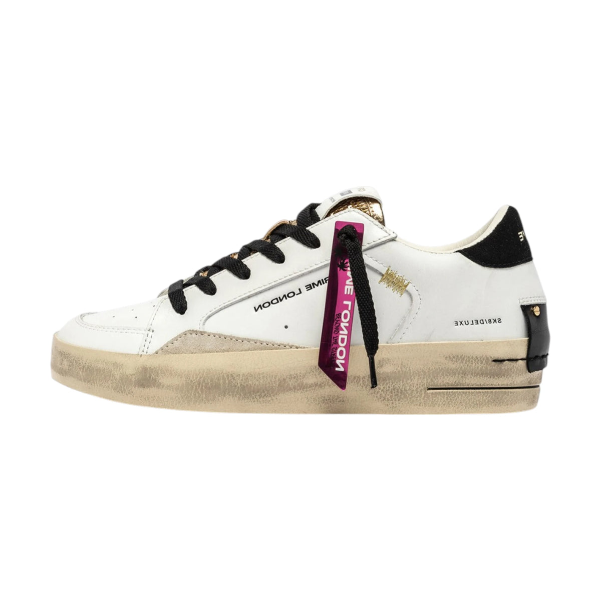 Crime London Sneakers Sk8 Deluxe Wedge Satin Spell