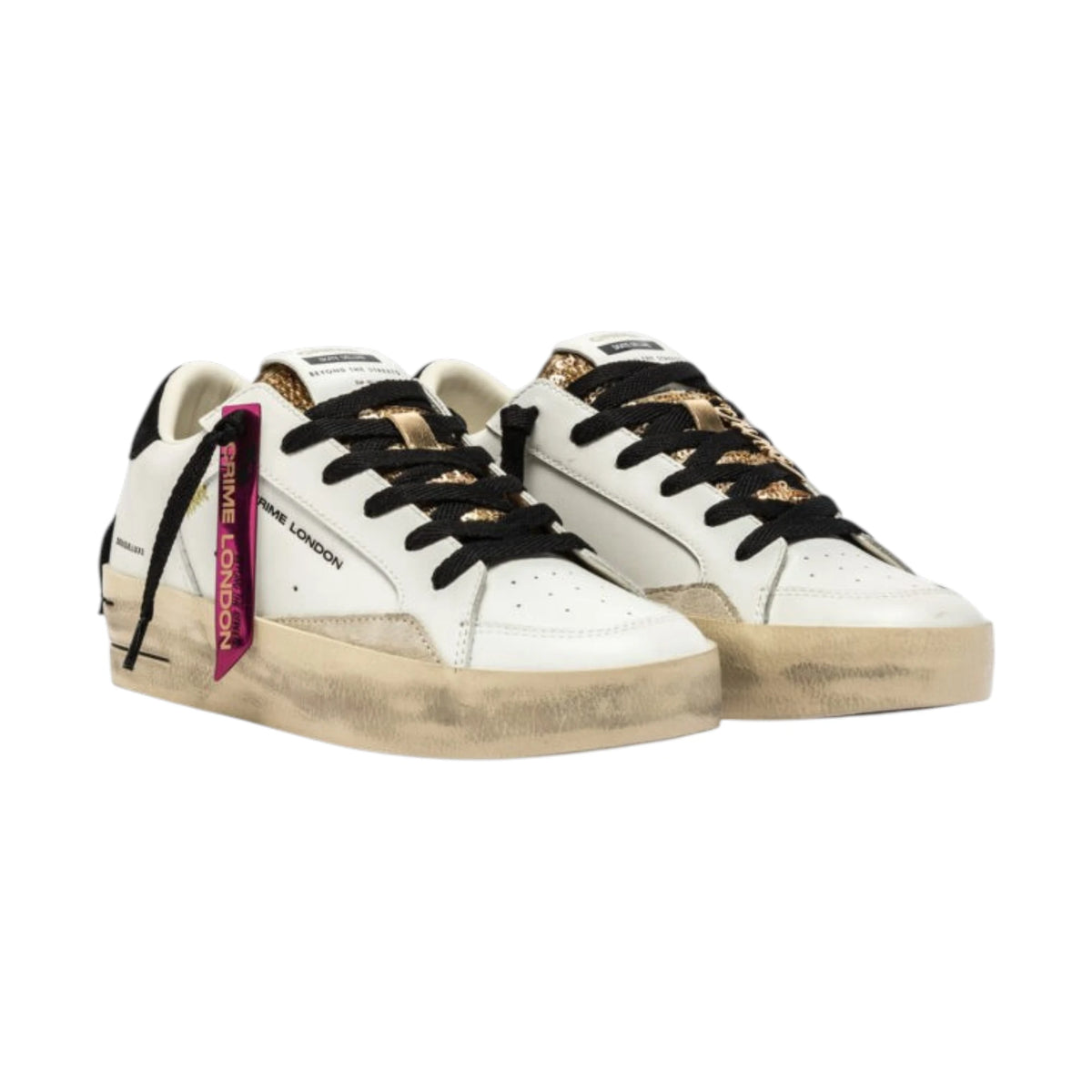 Crime London Sneakers Sk8 Deluxe Wedge Satin Spell
