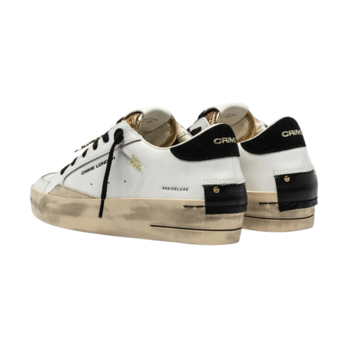 Crime London Sneakers Sk8 Deluxe Wedge Satin Spell