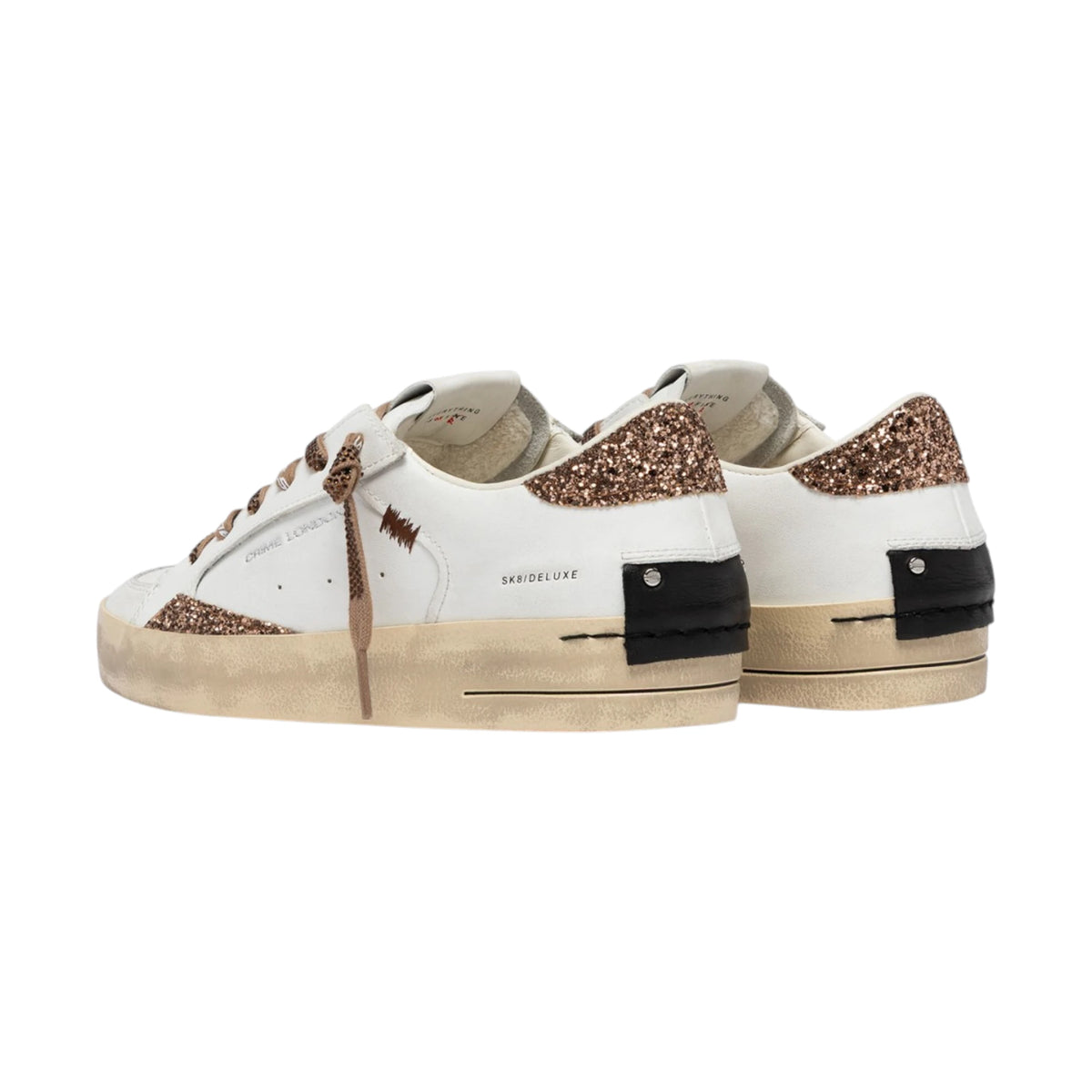 Crime London Snikers SK8 DELUXE ALMOND DRIZZLE