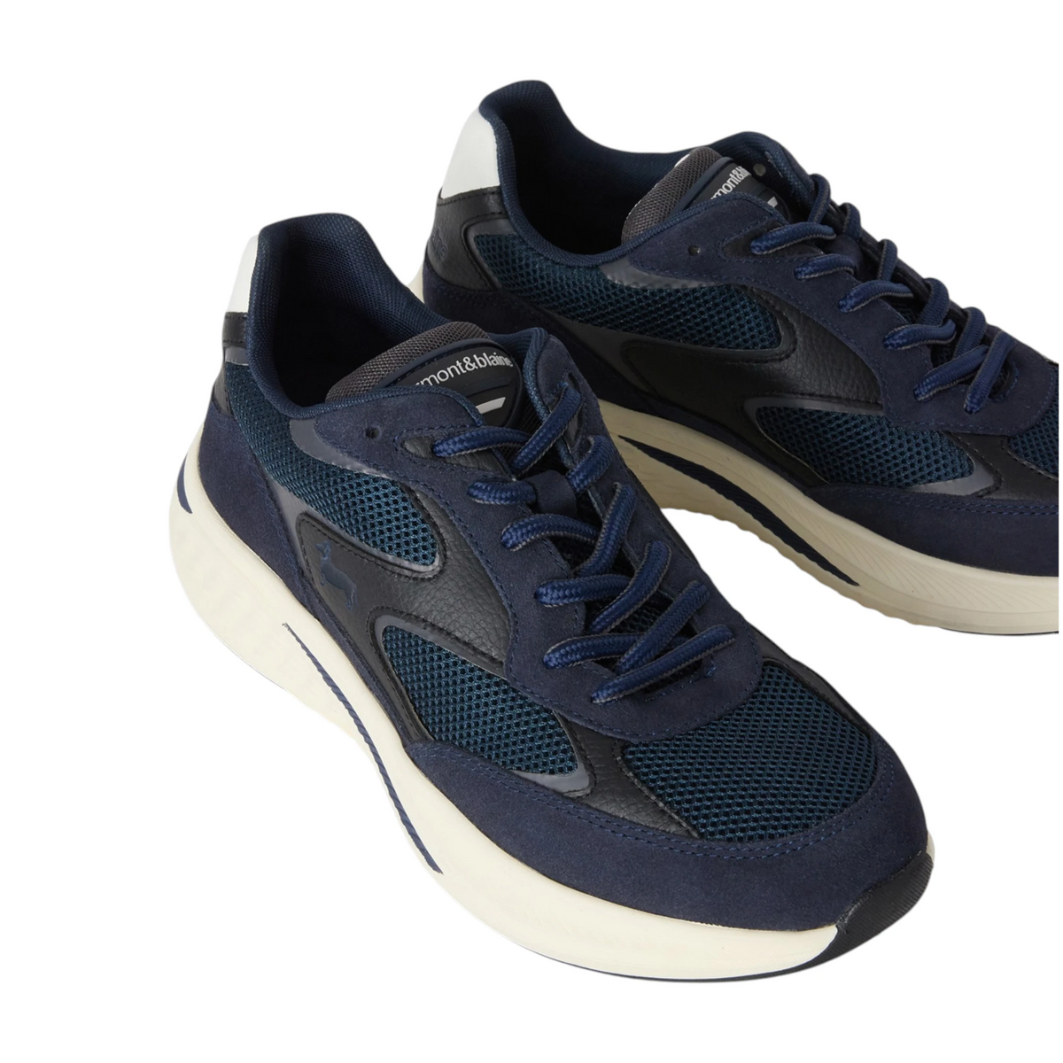 Harmont & Blaine Sneaker Uomo Tech Runner in Suede Pelle e Mesh