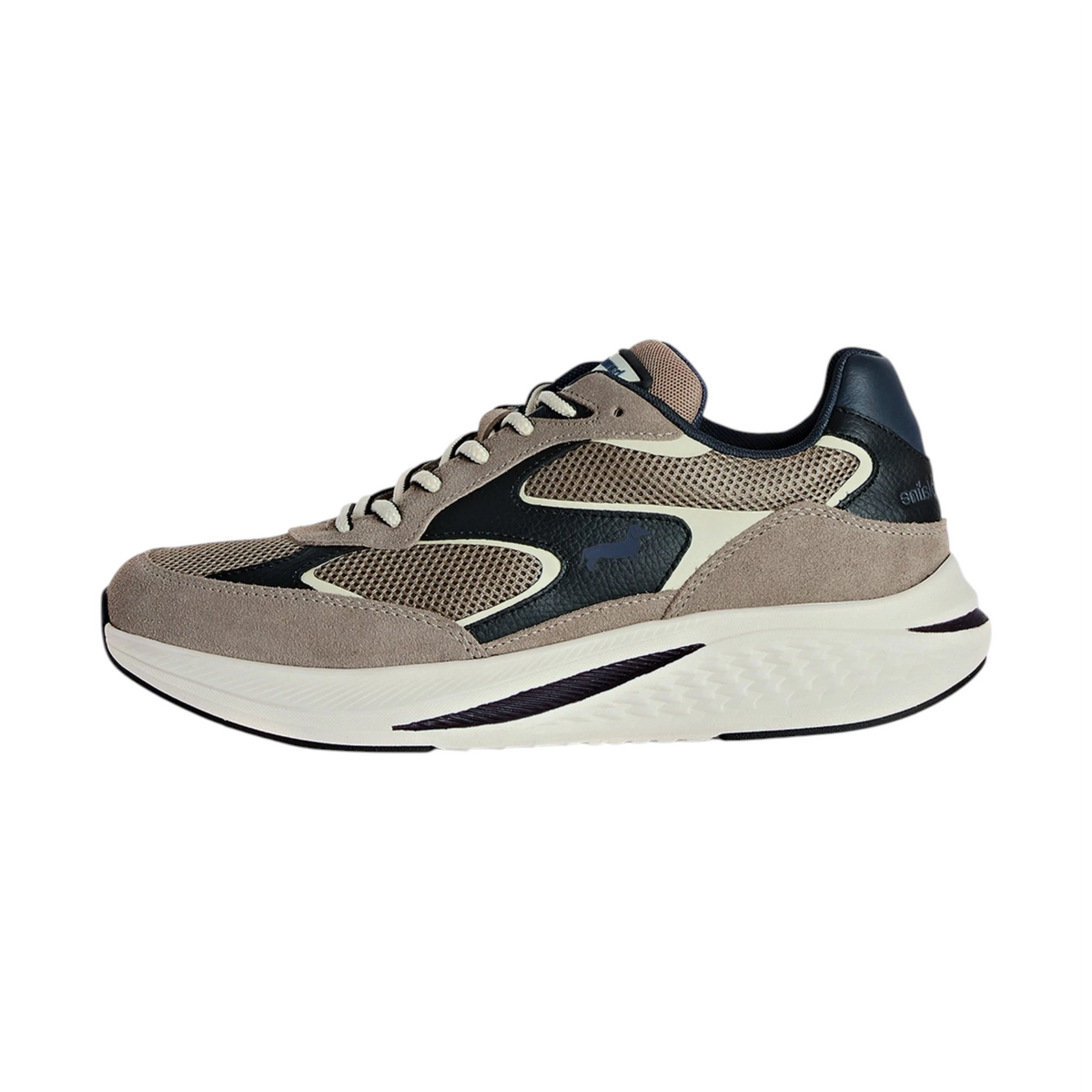 Harmont & Blaine Sneaker Uomo Tech Runner in Suede Pelle e Mesh