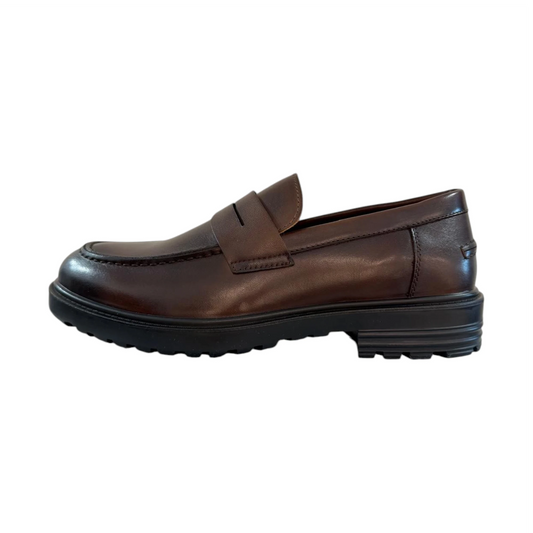 Cafè Noir Mocassino Uomo in Pelle Cognac C12Z118
