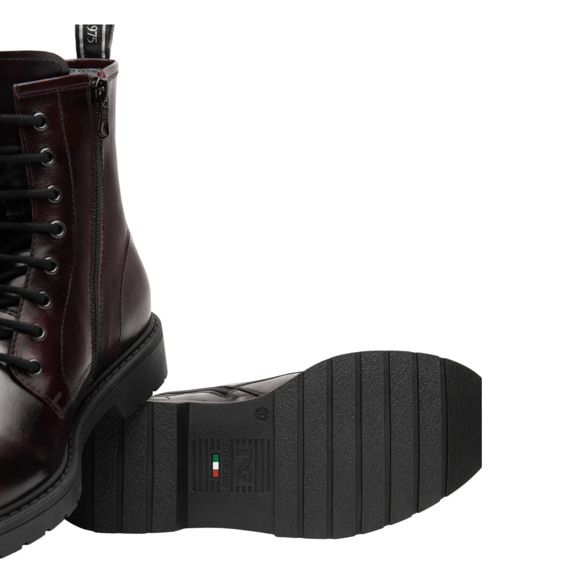 NeroGiardini Stivali Anfibio Combat Boots donna