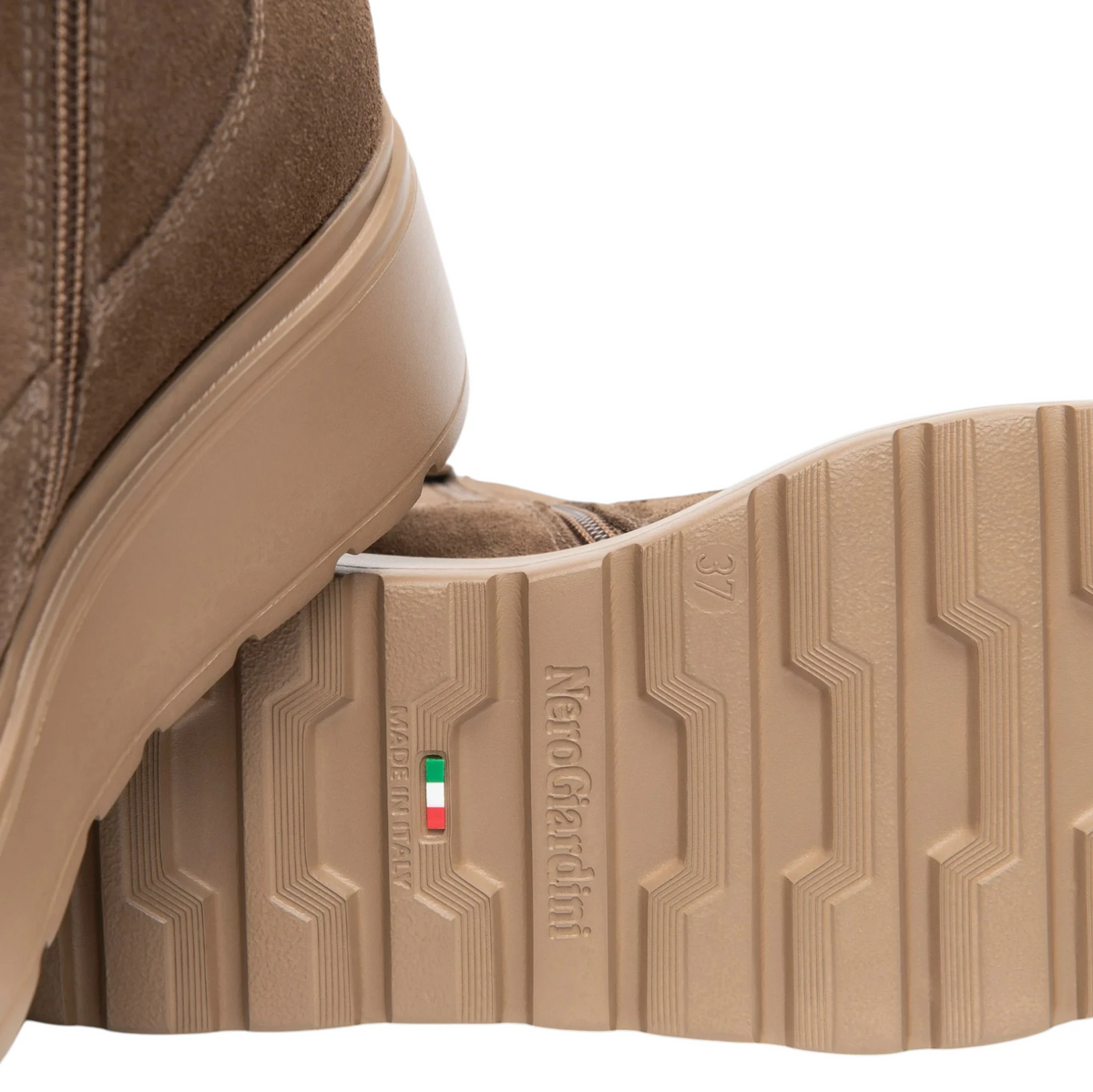 NeroGiardini Stivaletti da donna in Nabuck e tessuto tecnico Beatles Boots