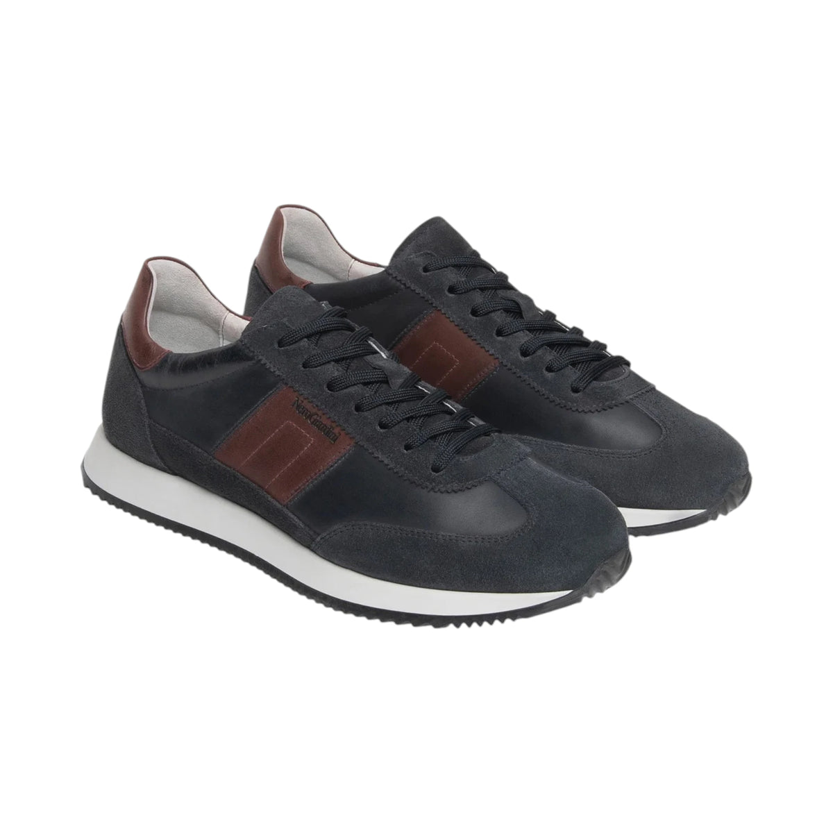 NeroGiardini Sneakers Uomo in Camoscio e Pelle