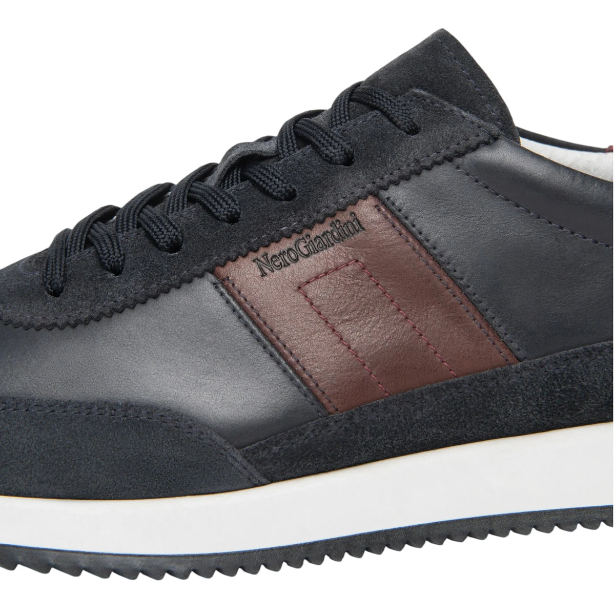 NeroGiardini Sneakers Uomo in Camoscio e Pelle