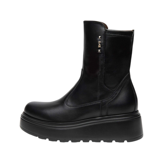 NeroGiardini Stivaletti da donna in pelle e tessuto tecnico Beatles Boots