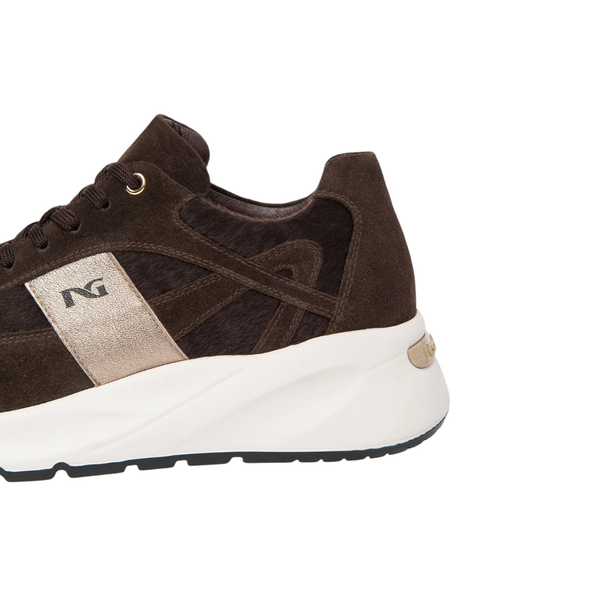 NeroGiardini Sneakers Donna in Suede, Materiale Tecnico e Pelle