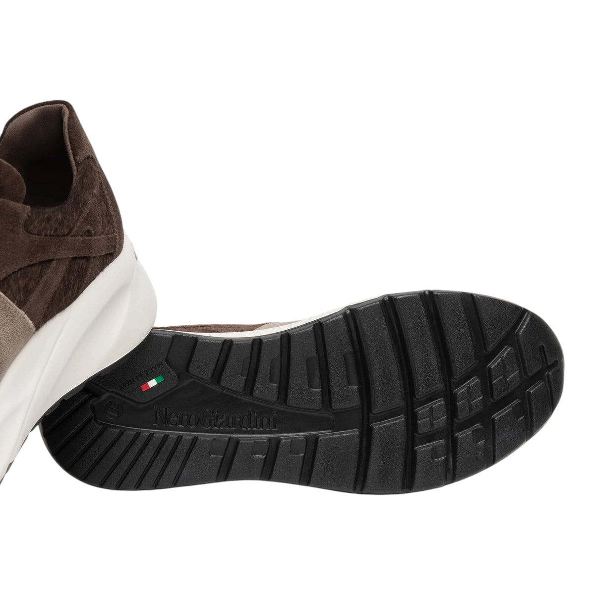 NeroGiardini Sneakers Donna in Suede, Materiale Tecnico e Pelle