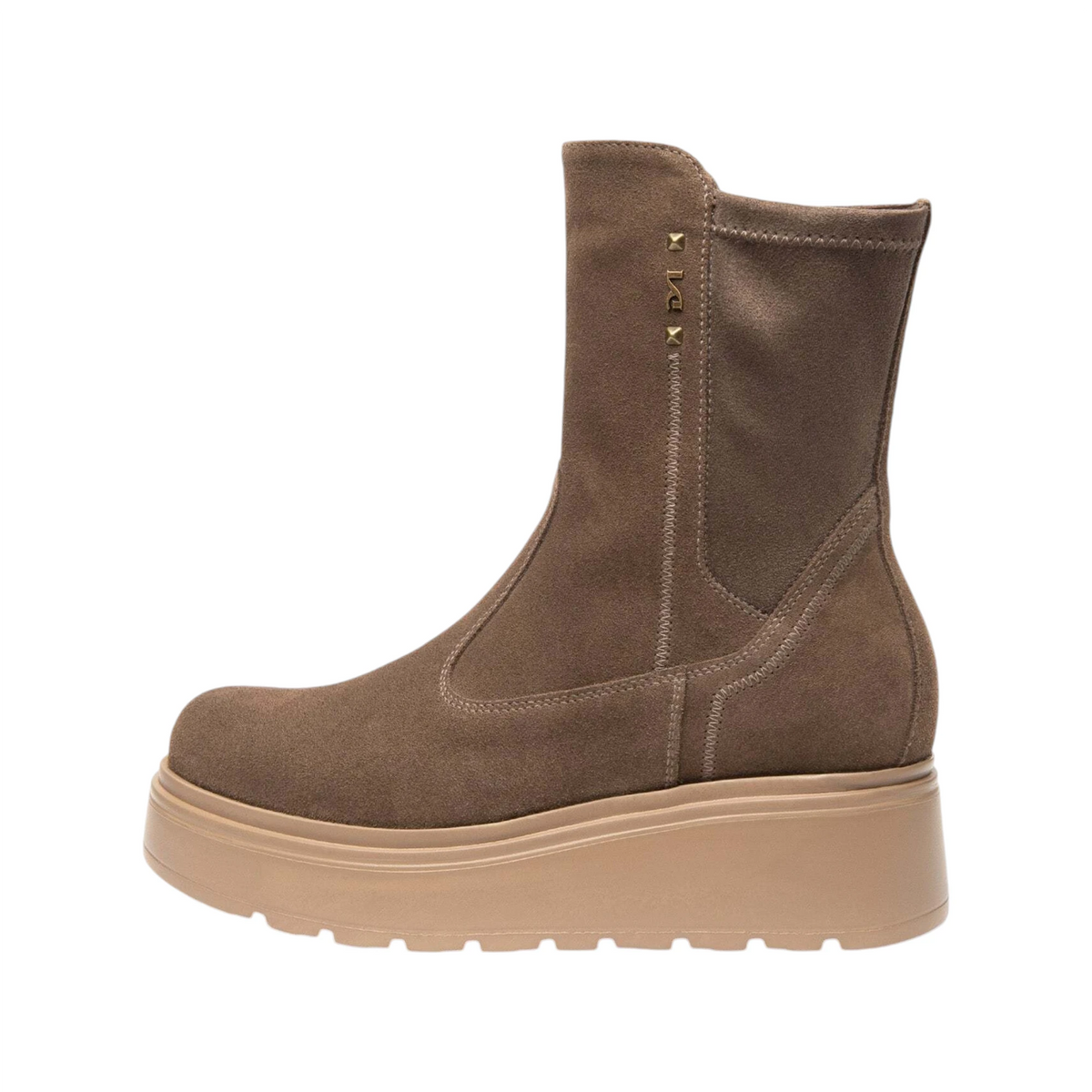 NeroGiardini Stivaletti da donna in Nabuck e tessuto tecnico Beatles Boots