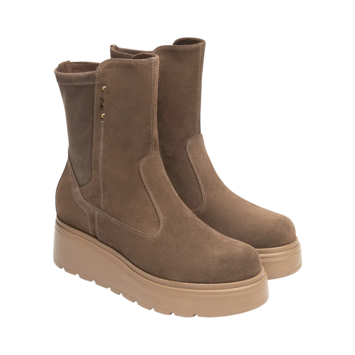 NeroGiardini Stivaletti da donna in Nabuck e tessuto tecnico Beatles Boots